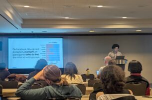 presenting research at a conference